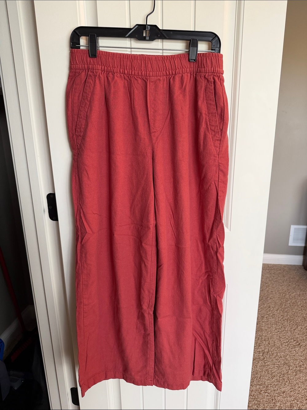 Old Navy Men's Red Elastic-Waist Casual Jogger Pants